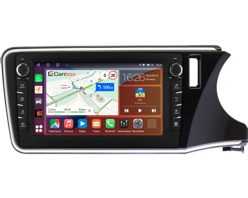 Honda Grace (2014-2020) (правый руль) Canbox H-Line 7832-9-1143 на Android 10 (4G-SIM, 3/32, DSP, IPS) С крутилками