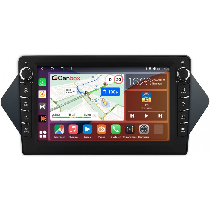 Штатная магнитола Acura MDX 2 (2006-2013) Canbox H-Line 7832-9-1199 на Android 10 (4G-SIM, 3/32, DSP, IPS) С крутилками