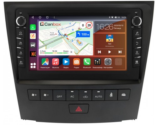 Lexus GS 3 (2004-2011) Canbox H-Line 7832-9-1366 Android 10 (4G-SIM, 3/32, DSP, IPS) С крутилками