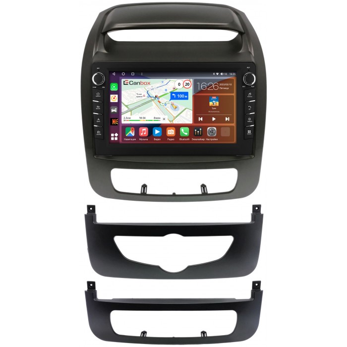Штатная магнитола Kia Sorento II 2012-2020 Canbox H-Line 7832-9-1404 на Android 10 (4G-SIM, 3/32, DSP, IPS) С крутилками
