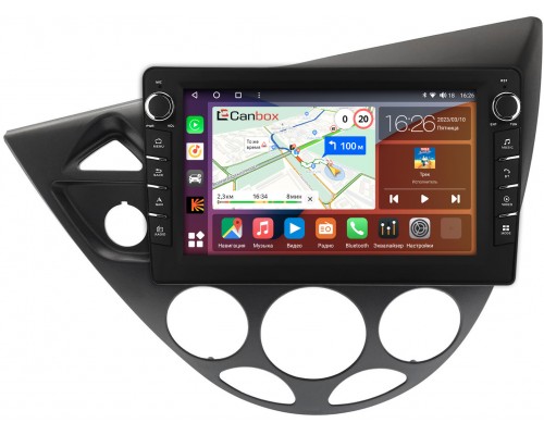 Ford Focus (1998-2005) Canbox H-Line 7832-9-1716 на Android 10 (4G-SIM, 3/32, DSP, IPS) С крутилками