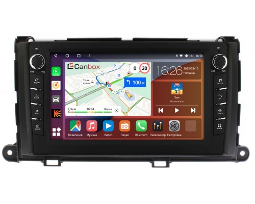 Toyota Sienna III 2010-2014 Canbox H-Line 7832-9-202 Android 10 (4G-SIM, 3/32, DSP, IPS) С крутилками