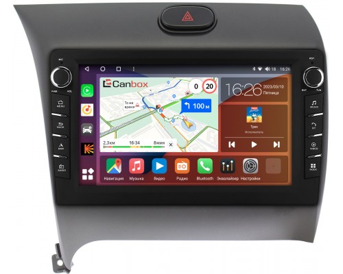 Kia Cerato 3 (2013-2020) Canbox H-Line 7832-9013 на Android 10 (4G-SIM, 3/32, DSP, IPS) С крутилками для авто без камеры