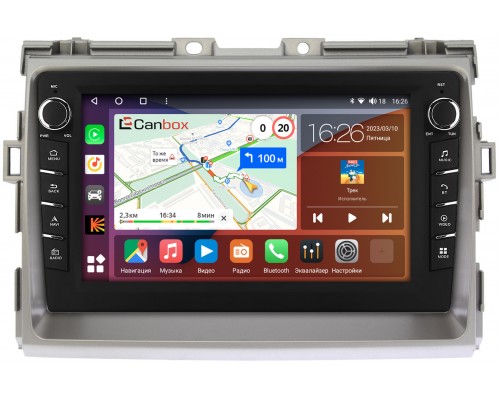 Toyota Estima 3, Previa 3 (2006-2019) Canbox H-Line 7832-9093 на Android 10 (4G-SIM, 3/32, DSP, IPS) С крутилками (серая)