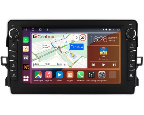 Toyota Auris (2006-2012) Canbox H-Line 7832-9427 на Android 10 (4G-SIM, 3/32, DSP, IPS) С крутилками