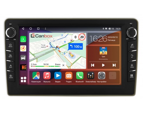 Toyota Sienta (2003-2019) Canbox H-Line 7832-9428 на Android 10 (4G-SIM, 3/32, DSP, IPS) С крутилками
