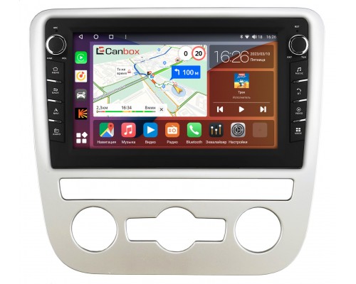 Volkswagen Scirocco 2009-2015 (для авто с автоматическим климатом) Canbox H-Line 7833-9-1244 на Android 10 (4G-SIM, 4/64, DSP, IPS) С крутилками