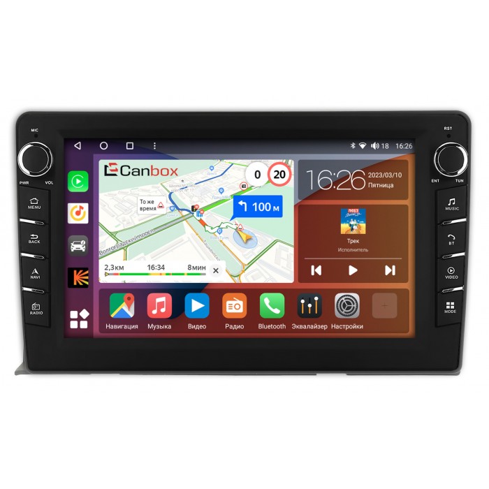 Штатная магнитола Toyota ISis 2004-2018 Canbox H-Line 7833-9-458 на Android 10 (4G-SIM, 4/64, DSP, IPS) С крутилками