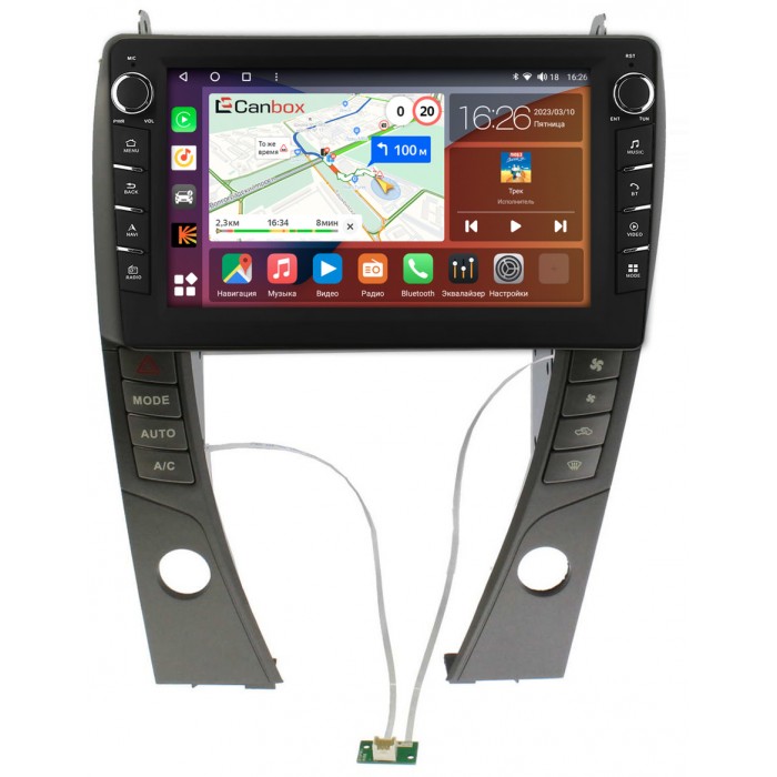 Штатная магнитола Lexus ES 5 (2006-2012) (для авто с монитором) Canbox H-Line 7833-9-6968 на Android 10 (4G-SIM, 4/64, DSP, IPS) С крутилками