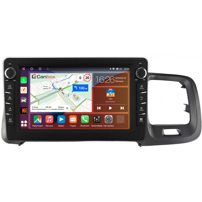 Штатная магнитола Volvo S60 (2010-2018) Canbox H-Line 7833-9-748 на Android 10 (4G-SIM, 4/64, DSP, IPS) С крутилками