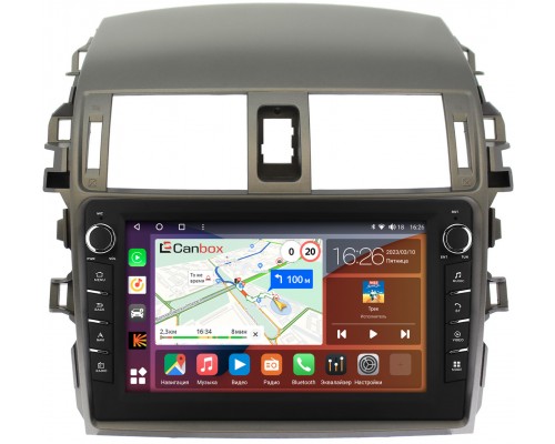 Toyota Corolla 10 (2006-2013) Canbox H-Line 7833-9061 на Android 10 (4G-SIM, 4/64, DSP, IPS) С крутилками