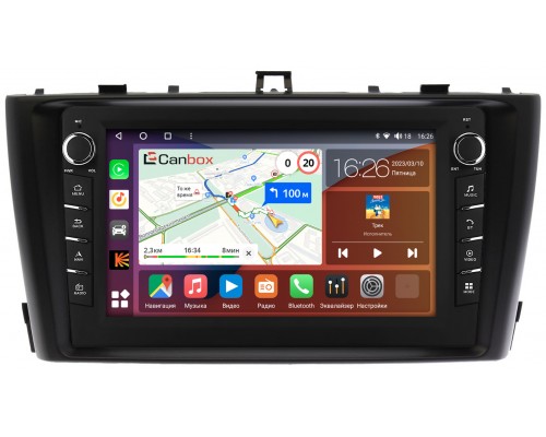 Toyota Avensis 3 (2008-2015) Canbox H-Line 7833-9170 на Android 10 (4G-SIM, 4/64, DSP, IPS) С крутилками