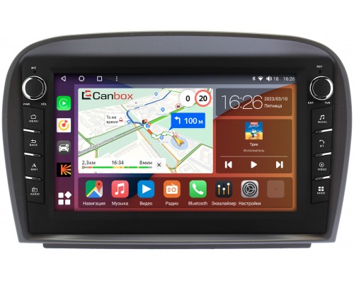 Mercedes SL-klasse V (R230) 2001-2011 Canbox H-Line 7833-9403 на Android 10 (4G-SIM, 4/64, DSP, IPS) С крутилками