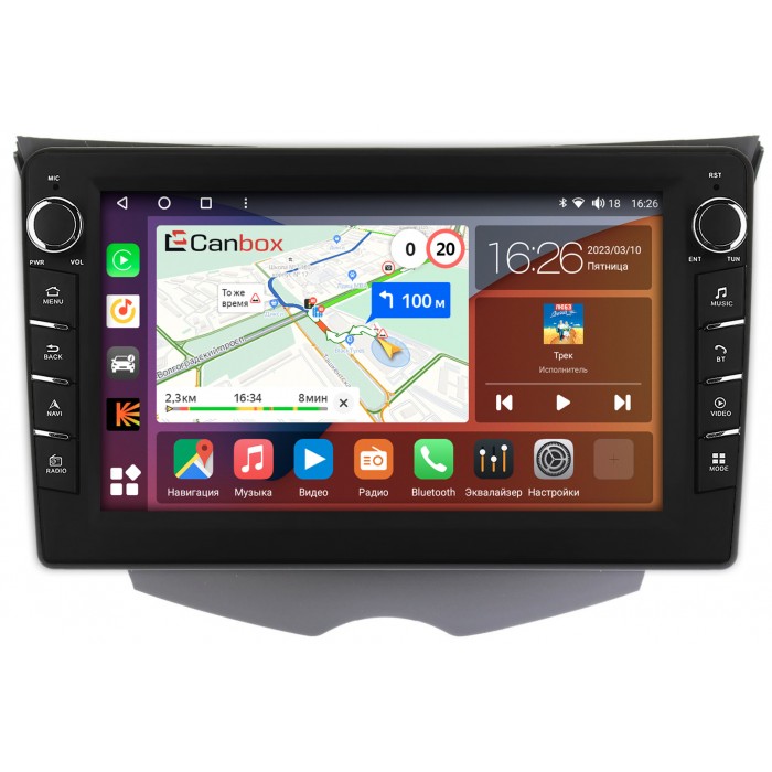 Штатная магнитола Hyundai Veloster I 2011-2017 Canbox H-Line 7834-9-319 на Android 10 (4G-SIM, 6/128, DSP, IPS) С крутилками