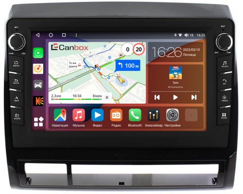 Toyota Tacoma II 2004-2011 (глянец) Canbox H-Line 7834-9173 на Android 10 (4G-SIM, 6/128, DSP, IPS) С крутилками