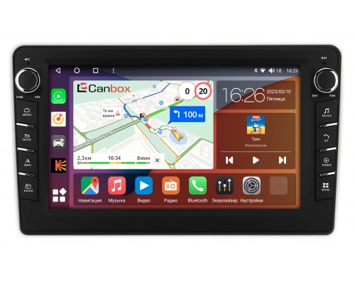 Mitsubishi Outlander I 2002-2008 (левый руль) Canbox H-Line 7834-9197 на Android 10 (4G-SIM, 6/128, DSP, IPS) С крутилками