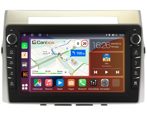 Toyota Corolla Verso (2004-2009) Canbox H-Line 7834-9325 на Android 10 (4G-SIM, 6/128, DSP, IPS) С крутилками