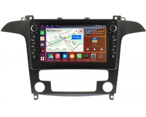 Ford S-MAX 2006-2015 (с климат-контролем) Canbox H-Line 7834-9486 на Android 10 (4G-SIM, 6/128, DSP, IPS) С крутилками