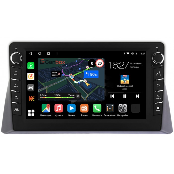 Штатная магнитола Honda Crosstour (2009-2012) Canbox M-Line 7835-10-1114 на Android 10 (4G-SIM, 2/32, DSP, QLed) С крутилками