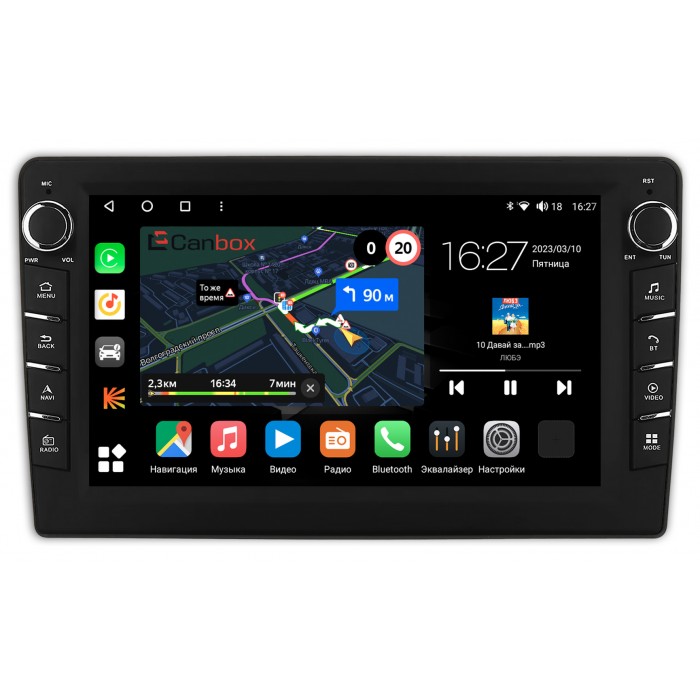 Штатная магнитола Mazda CX-9 (2006-2016) Canbox M-Line 7835-10-1119 на Android 10 (4G-SIM, 2/32, DSP, QLed) С крутилками