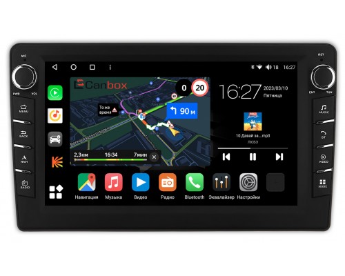 Jeep Commander, Compass, Grand Cherokee, Liberty, Wrangler Canbox M-Line 7835-10-1130 на Android 10 (4G-SIM, 2/32, DSP, QLed) С крутилками