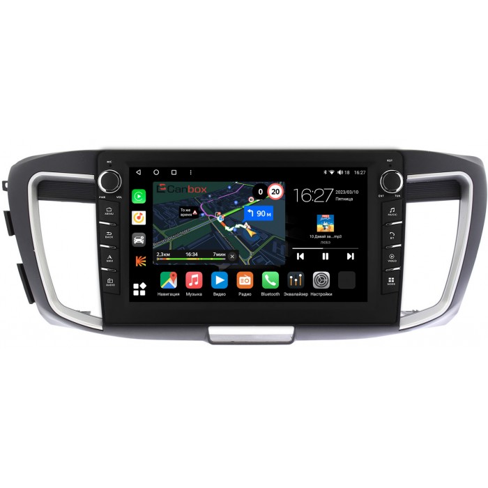 Штатная магнитола Honda Accord 9 (2012-2019) Canbox M-Line 7835-10-1156 на Android 10 (4G-SIM, 2/32, DSP, QLed) С крутилками