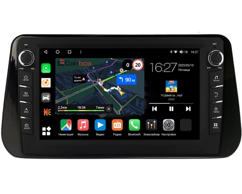 Hyundai Santa Fe IV 2020-2022 Canbox M-Line 7835-10-1309 на Android 10 (4G-SIM, 2/32, DSP, QLed) С крутилками