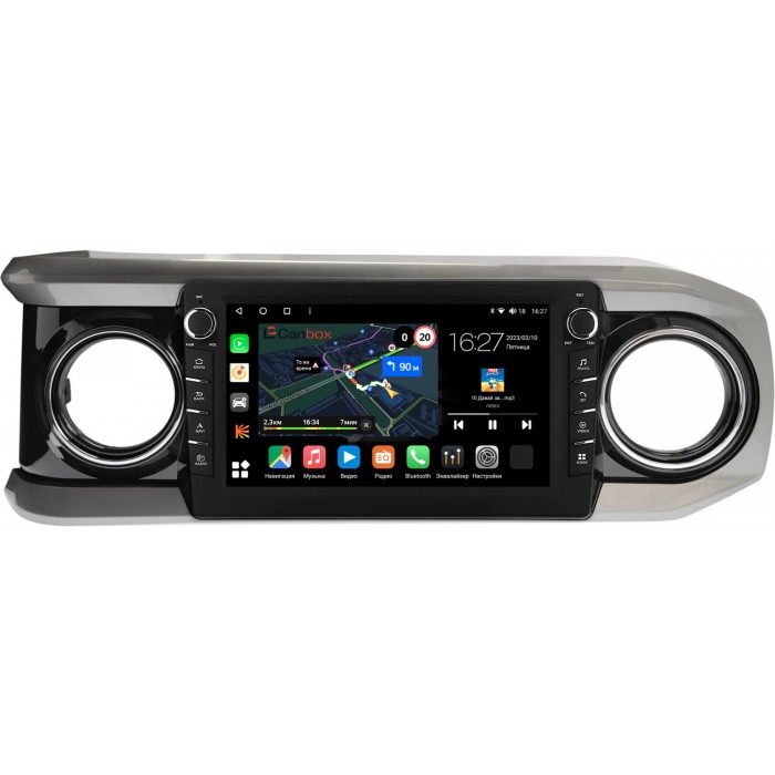 Штатная магнитола Toyota Tacoma III 2015-2022 (черная) Canbox M-Line 7835-10-1431 на Android 10 (4G-SIM, 2/32, DSP, QLed) С крутилками