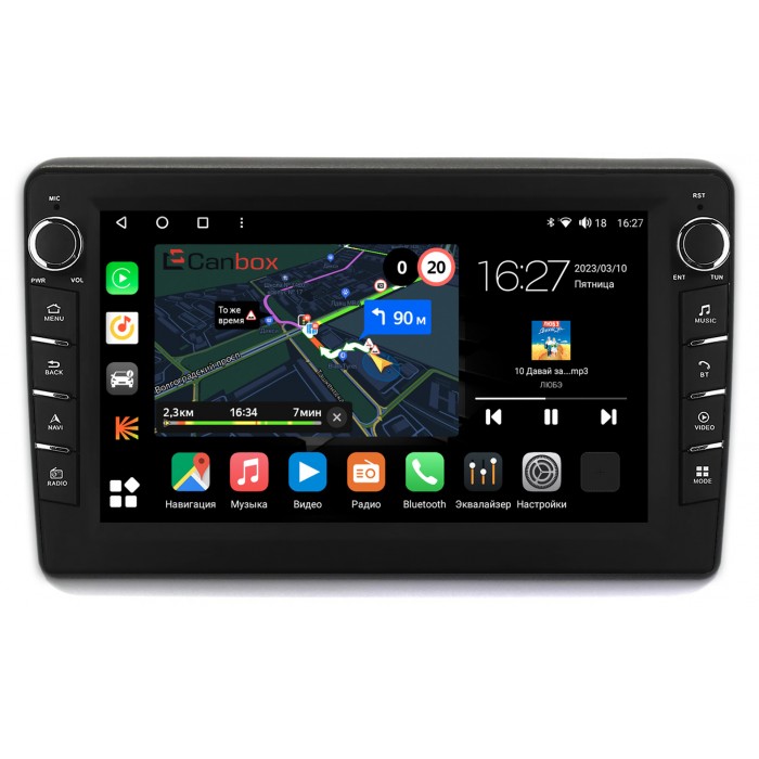 Штатная магнитола Honda Vezel 2013-2021 (правый руль) Canbox M-Line 7835-10-195 на Android 10 (4G-SIM, 2/32, DSP, QLed) С крутилками