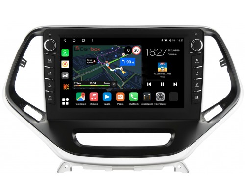 Jeep Cherokee 5 (KL) (2013-2022) Canbox M-Line 7835-10-811 на Android 10 (4G-SIM, 2/32, DSP, QLed) С крутилками