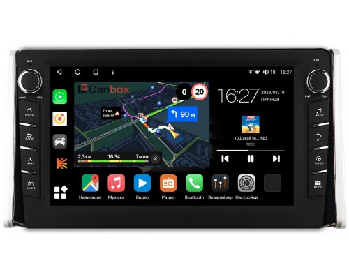 Toyota RAV4 (XA50) 2018-2022 Canbox M-Line 7835-1097 на Android 10 (4G-SIM, 2/32, DSP, QLed) С крутилками