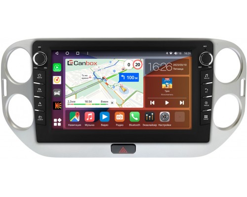 Volkswagen Tiguan 2007-2016 Canbox H-Line 7836-10-077 на Android 10 (4G-SIM, 3/32, DSP, QLed) С крутилками