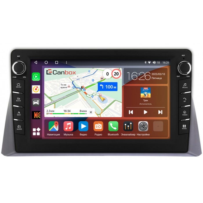 Штатная магнитола Honda Crosstour (2009-2012) Canbox H-Line 7836-10-1114 на Android 10 (4G-SIM, 3/32, DSP, QLed) С крутилками