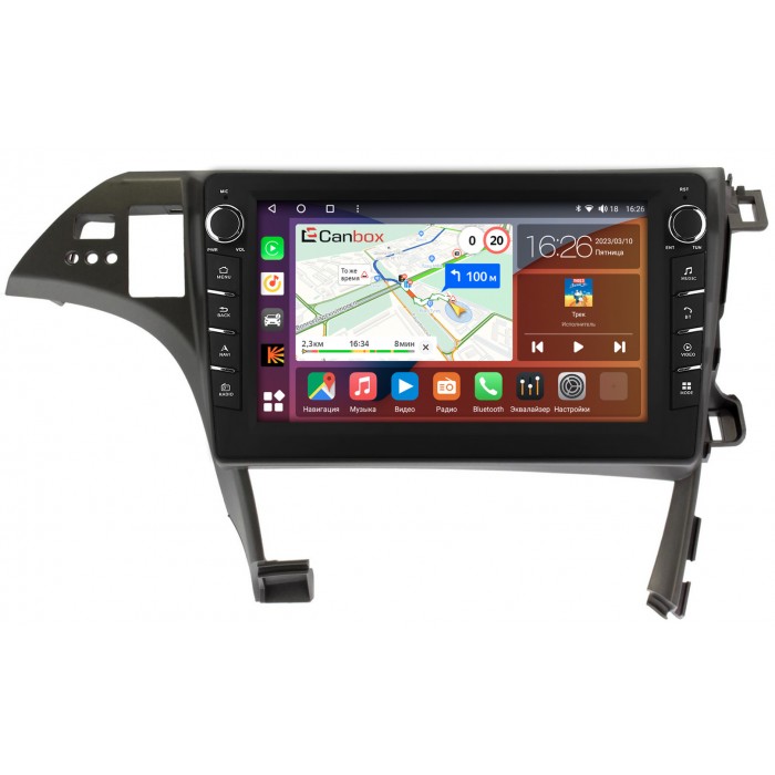 Штатная магнитола Toyota Prius III (XW30) 2009-2015 (левый руль) Canbox H-Line 7836-10-1231 на Android 10 (4G-SIM, 3/32, DSP, QLed) С крутилками