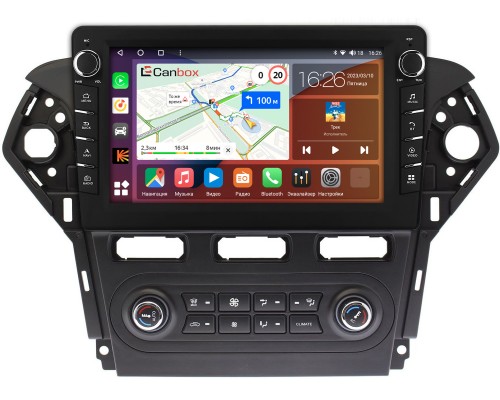 Ford Mondeo IV 2010-2015 (черная) Canbox H-Line 7836-1018 для авто с Blaupunkt на Android 10 (4G-SIM, 3/32, DSP, QLed) С крутилками