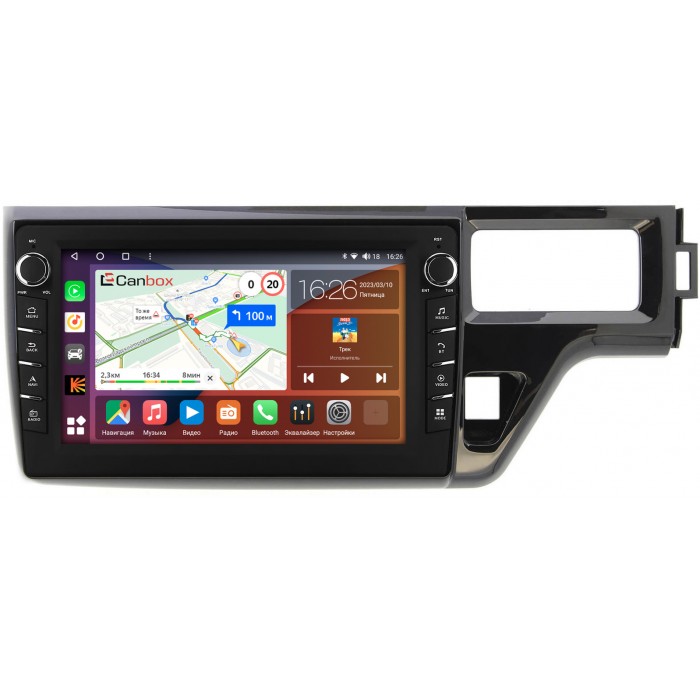 Штатная магнитола Honda Stepwgn V 2015-2022 Canbox H-Line 7836-1099 на Android 10 (4G-SIM, 3/32, DSP, QLed) С крутилками