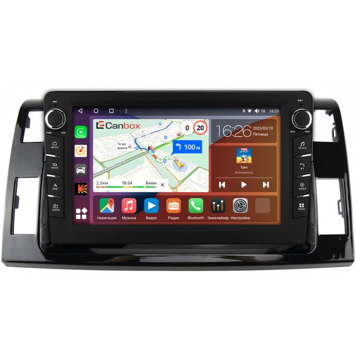 Штатная магнитола Toyota Estima 3 (2006-2016) Canbox H-Line 7838-10-374 на Android 10 (4G-SIM, 6/128, DSP, QLed) С крутилками