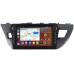 Штатная магнитола Toyota Corolla 11 (2012-2016) Canbox H-Line 7838-1005 на Android 10 (4G-SIM, 6/128, DSP, QLed) С крутилками (для авто без камеры)