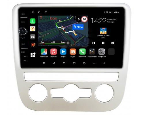 Volkswagen Scirocco 2009-2015 (для авто с автоматическим климатом) Canbox M-Line 7840-9-1244 на Android 10 (4G-SIM, 2/32, DSP, QLed)