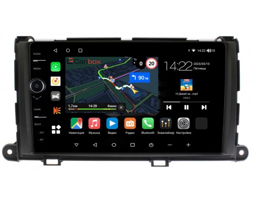 Toyota Sienna III 2010-2014 Canbox M-Line 7840-9-202 Android 10 (4G-SIM, 2/32, DSP, QLed)