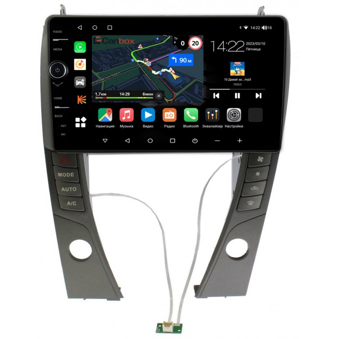 Штатная магнитола Lexus ES 5 (2006-2012) (для авто с монитором) Canbox M-Line 7840-9-6968 на Android 10 (4G-SIM, 2/32, DSP, QLed)
