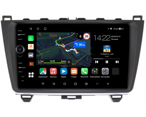 Mazda 6 (GH) (2007-2013) Canbox M-Line 7840-9033 на Android 10 (4G-SIM, 2/32, DSP, QLed)
