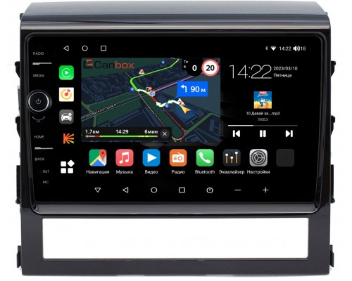 Toyota Land Cruiser 200 2015-2021 Canbox M-Line 7840-9047 на Android 10 (4G-SIM, 2/32, DSP, QLed)