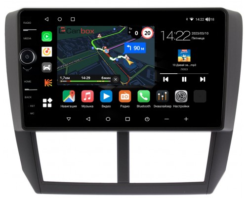 Subaru Forester 3, Impreza 3 (2007-2013) Canbox M-Line 7840-9080 на Android 10 (4G-SIM, 2/32, DSP, QLed)