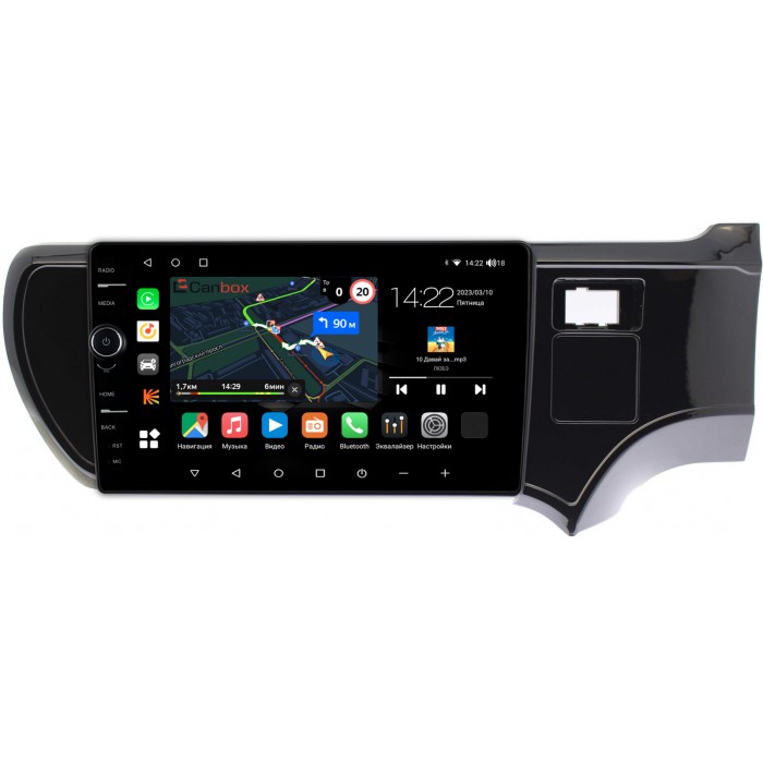 Штатная магнитола Toyota Aqua (2011-2021) Canbox M-Line 7840-9205 на Android 10 (4G-SIM, 2/32, DSP, QLed)