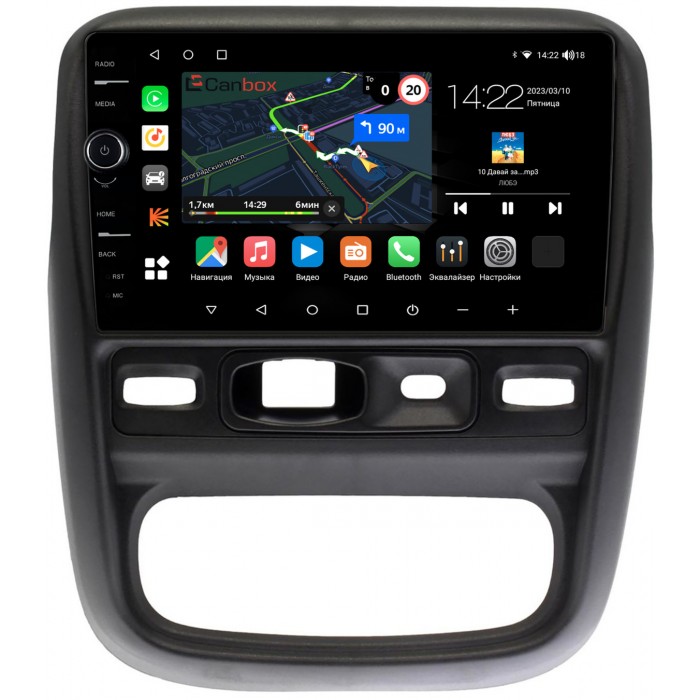 Штатная магнитола Renault Duster (2010-2015) Canbox M-Line 7841-9-048 на Android 10 (4G-SIM, 4/64, DSP, QLed)