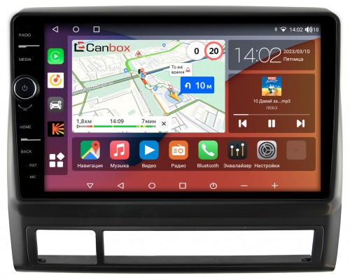 Toyota Tacoma II 2004-2011 (матовая) Canbox H-Line 7842-9-114 на Android 10 (4G-SIM, 3/32, DSP, QLed)