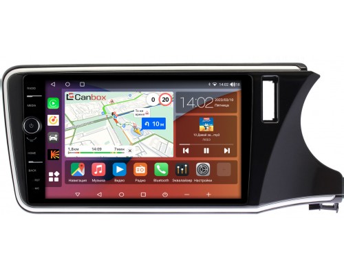 Honda Grace (2014-2020) (правый руль) Canbox H-Line 7842-9-1143 на Android 10 (4G-SIM, 3/32, DSP, QLed)