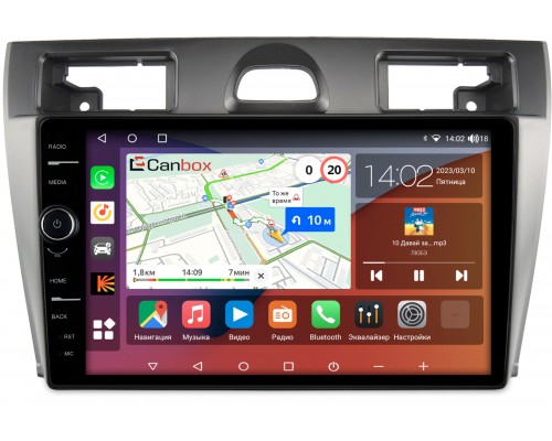 Ford Fiesta (Mk5) (2002-2008) Canbox H-Line 7842-9-1264 на Android 10 (4G-SIM, 3/32, DSP, QLed)