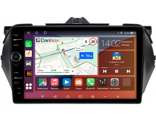 Suzuki Ciaz (2014-2019) Canbox H-Line 7842-9-1555 на Android 10 (4G-SIM, 3/32, DSP, QLed)
